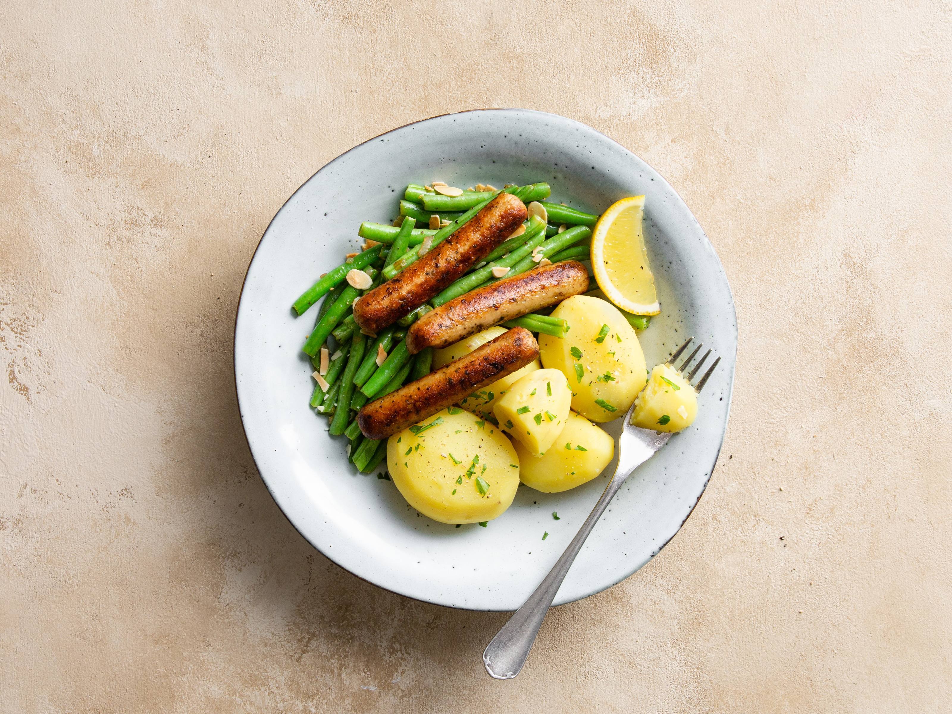 Saucissekes met Sperziebonen